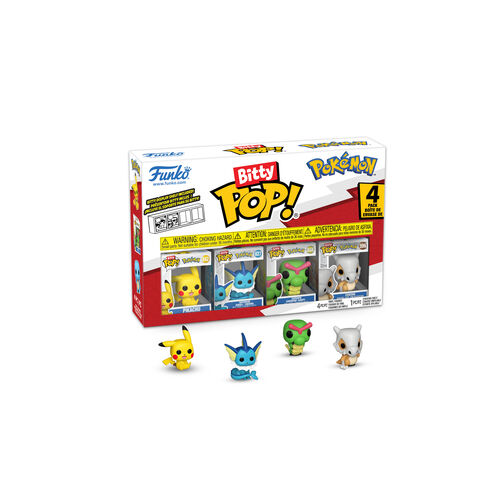 BITTY POP POKEMON - PIKACHU 4PK