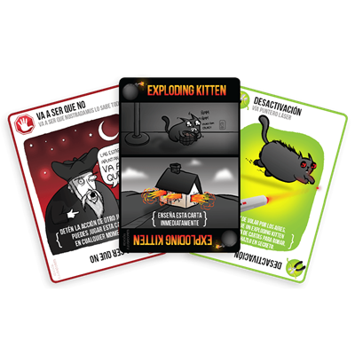 EXPLODING KITTENS EDICIÓN 2 JUGADORES