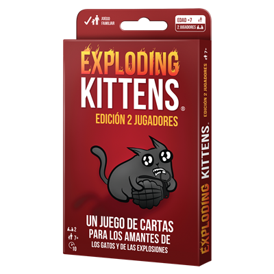 EXPLODING KITTENS EDICIÓN 2 JUGADORES