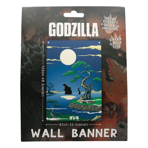 BANDERA GOZILLA 125 X 85 CM