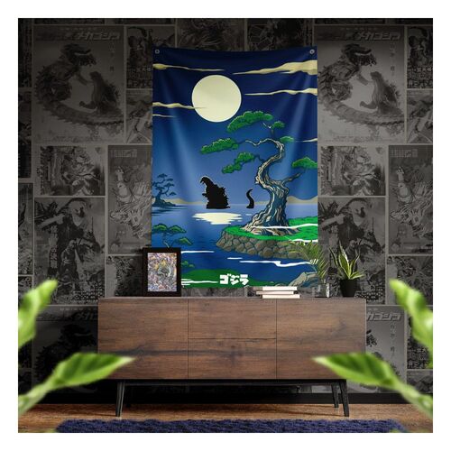 BANDERA GOZILLA 125 X 85 CM