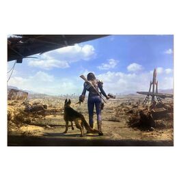 LITOGRAFIA FALLOUT 4 NEIGHBORHOOD PATROL 30 X 40 CM - SIN MARCO