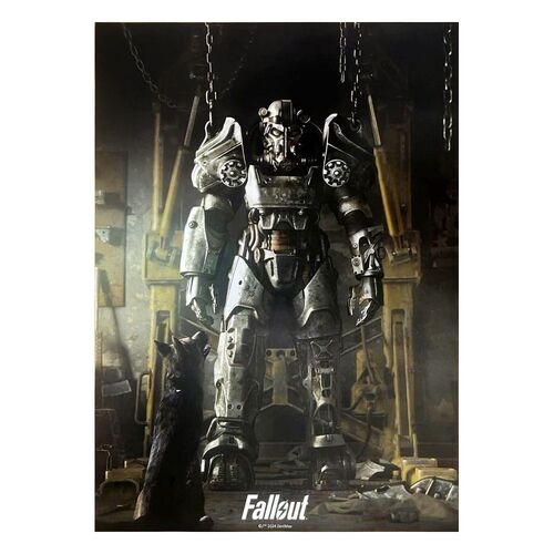 LITOGRAFIA FALLOUT 4 POWER ARMOR 30 X 40 CM - SIN MARCO