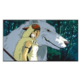 PÓSTER DE MADERA STUDIO GHIBLI LA PRINCESA MONONOKE 37,5 X 20,5 CM