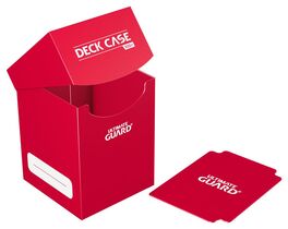 ULTIMATE GUARD DECK CASE 100+ CAJA DE CARTAS TAMAÑO ESTÁNDAR ROJO
