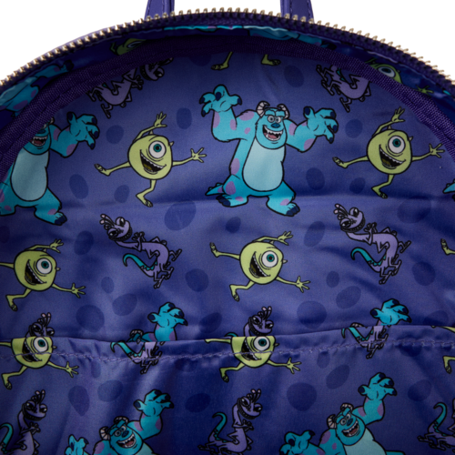 MOCHILA LOUNGEFLY MONSTERS INC TRIPLE BOLSILLO