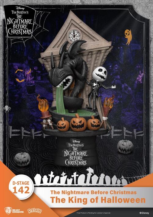 DIORAMA PVC D-STAGE PESADILLA ANTES DE NAVIDAD THE KING OF HALLOWEEN 15 CM