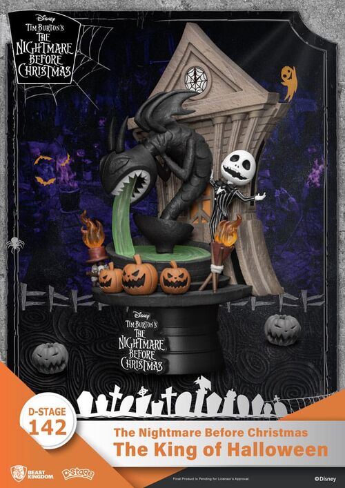 DIORAMA PVC D-STAGE PESADILLA ANTES DE NAVIDAD THE KING OF HALLOWEEN 15 CM