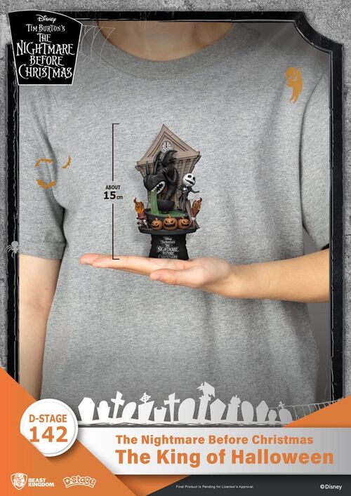 DIORAMA PVC D-STAGE PESADILLA ANTES DE NAVIDAD THE KING OF HALLOWEEN 15 CM