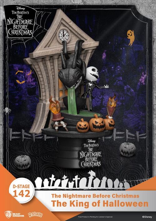 DIORAMA PVC D-STAGE PESADILLA ANTES DE NAVIDAD THE KING OF HALLOWEEN 15 CM