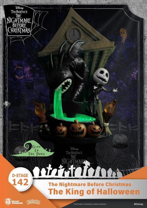 DIORAMA PVC D-STAGE PESADILLA ANTES DE NAVIDAD THE KING OF HALLOWEEN 15 CM