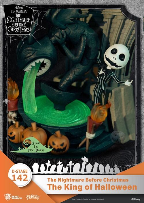 DIORAMA PVC D-STAGE PESADILLA ANTES DE NAVIDAD THE KING OF HALLOWEEN 15 CM