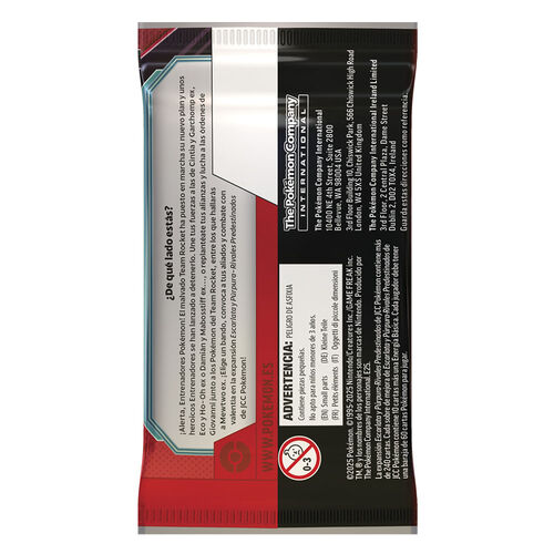 SOBRE DE REFUERZO POKEMON TCG SV10: RIVALES PREDESTINADOS (1 SOBRE)