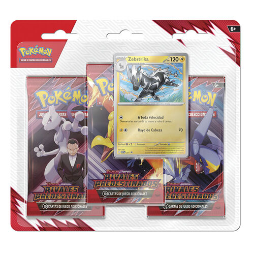 PACK DE 3 SOBRES DE REFUERZO POKEMON TCG SV10: RIVALES PREDESTINADOS