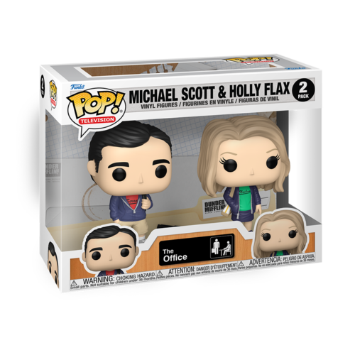 FUNKO POP THE OFFICE - MICHAEL SCOTT AND HOLLY FLAX 2 PACK