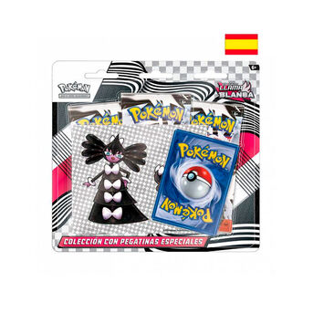 COLECCIÓN CON PEGATINAS ESPECIALES POKEMON TCG ESCARLATA Y PÚRPURA: LLAMA BLANCA
