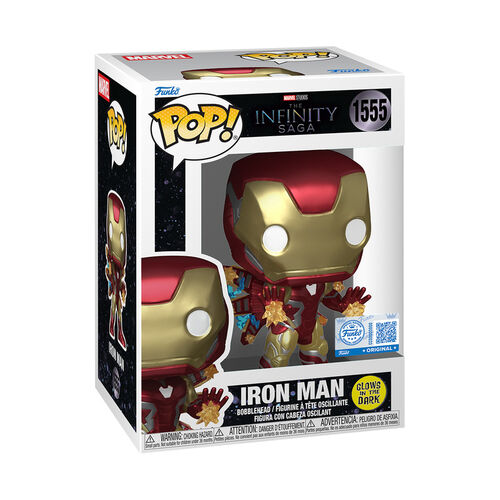 FUNKO POP PLUS THE INFINITY - IRON MAN WITH BEAMS GLOW EXCLUSIVO 1555