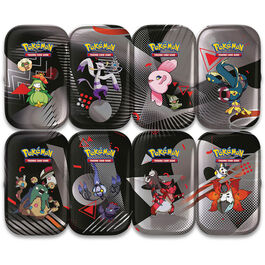 MINI LATA POKEMON TCG ESCARLATA Y PÚRPURA FULGOR NEGRO Y LLAMA BLANCA