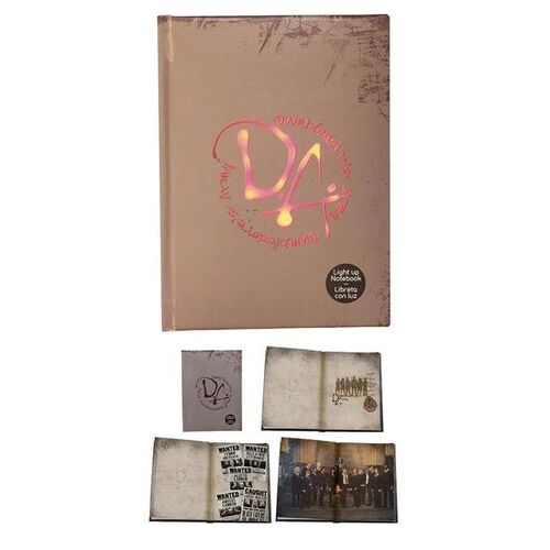 LIBRETA EJERCITO DE DUMBLEDORE HARRY POTTER CON LUZ