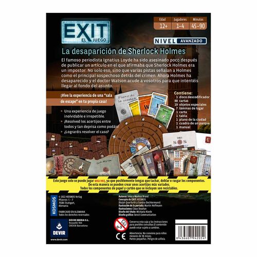 EXIT: LA DESAPARICIÓN DE SHERLOCK HOLMES