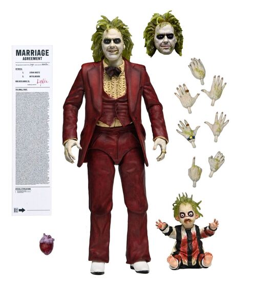 FIGURA ULTIMATE 'RED TUXEDO' BEETLEJUICE 18 CM