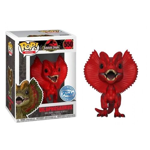 FUNKO POP JURASSIC PARK - DILOPHOSAURUS RED SPECIAL EDITION 550