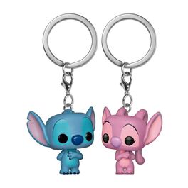 LLAVERO FUNKO POP LILO & STITCH - STITCH & ANGEL 2PK
