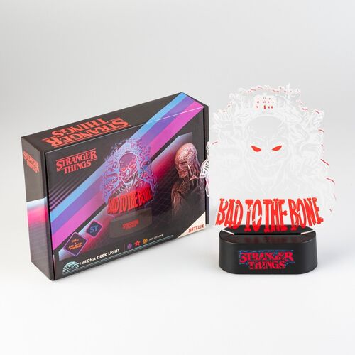 LAMPARA LED DE MESA STRANGER THINGS BAD TO THE BONE
