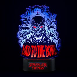 LAMPARA LED DE MESA STRANGER THINGS BAD TO THE BONE