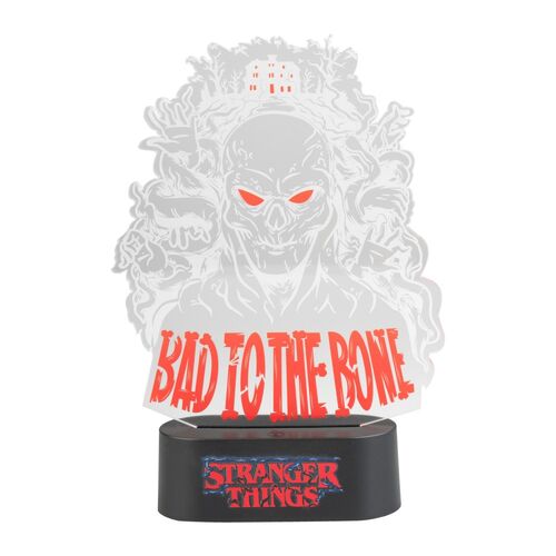 LAMPARA LED DE MESA STRANGER THINGS BAD TO THE BONE