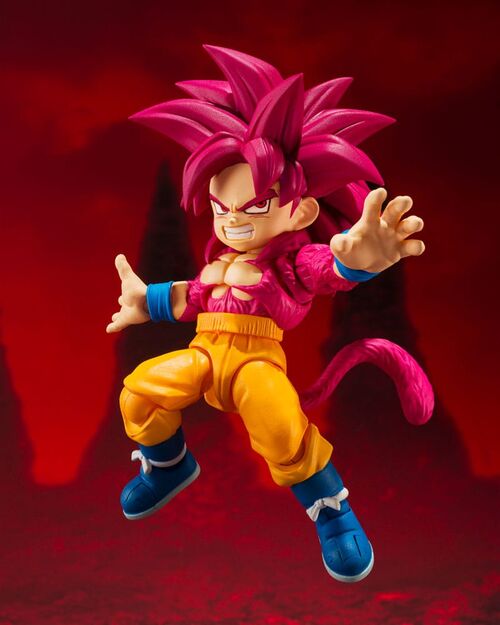 FIGURA S.H.FIGUARTS SUPER SAIYAN LEVEL 4 SON GOKU (MINI) DRAGON BALL DAIMA 8 CM