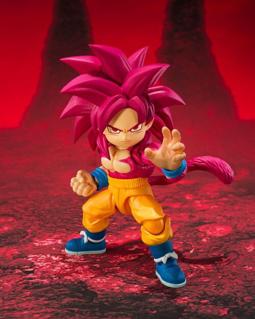 FIGURA S.H.FIGUARTS SUPER SAIYAN LEVEL 4 SON GOKU (MINI) DRAGON BALL DAIMA 8 CM