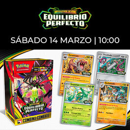 PRE-LANZAMIENTO 14 MARZO POKÉMON TCG EQUILIBRIO PERFECTO
