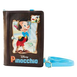 BOLSO LOUNGEFLY DISNEY CLASSIC BOOK PINOCCHIO CONVERTIBLE CROSSBODY