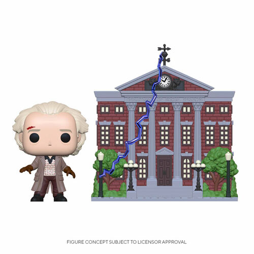 FIGURA POP TOWN BTTF: DOC WITH CLOCK TOWER