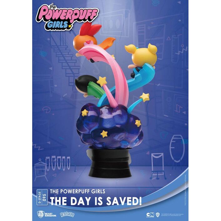 The Powerpuff Girls Diorama PVC D-Stage The Day Is Saved New Version 15 cm