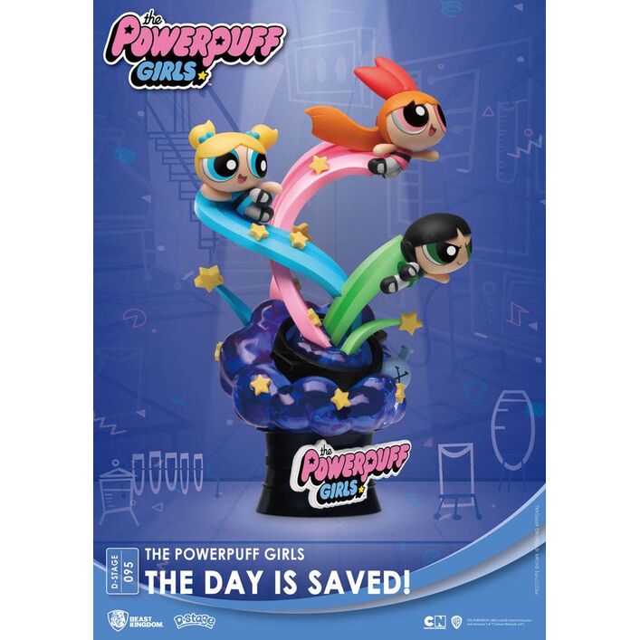 The Powerpuff Girls Diorama PVC D-Stage The Day Is Saved New Version 15 cm