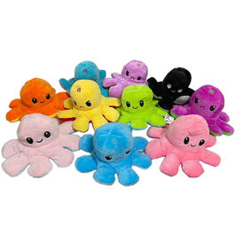 Peluche pulpo reversible soft varios colores