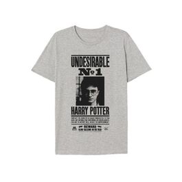 CAMISETA UNDESIRABLE HARRY POTTER GRIS NIO