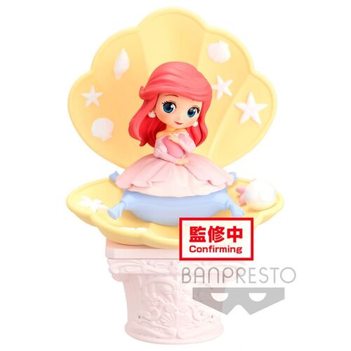 FIGURA BANPRESTO Q POSKET DISNEY LA SIRENITA ARIEL VESTIDO ROSA VER. B