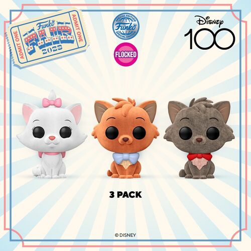 FIGURA POP DISNEY 100TH: LOS ARISTOGATOS - MARIE, TOULOUSE Y BERLIOZ (TR)