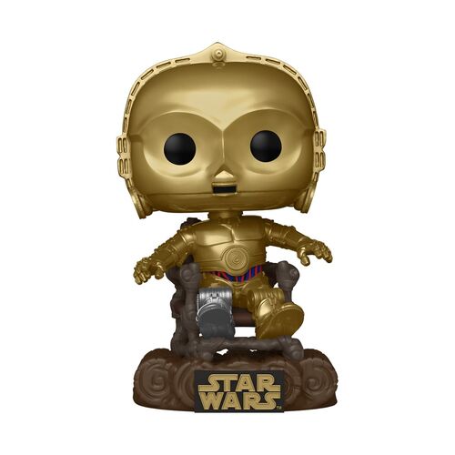 FIGURA POP STAR WARS: RETURN OF THE JEDI 40TH - C3P0 IN CHAIR