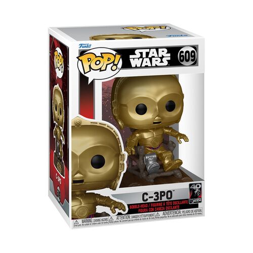 FIGURA POP STAR WARS: RETURN OF THE JEDI 40TH - C3P0 IN CHAIR