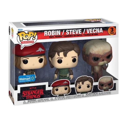 FIGURA POP TV: ST S4- HUNTER ROBIN/STEVE/VECNA 3PK